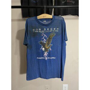Vintage 1986 bob seger & the silver bullet band american tour t shirt 22x29 L